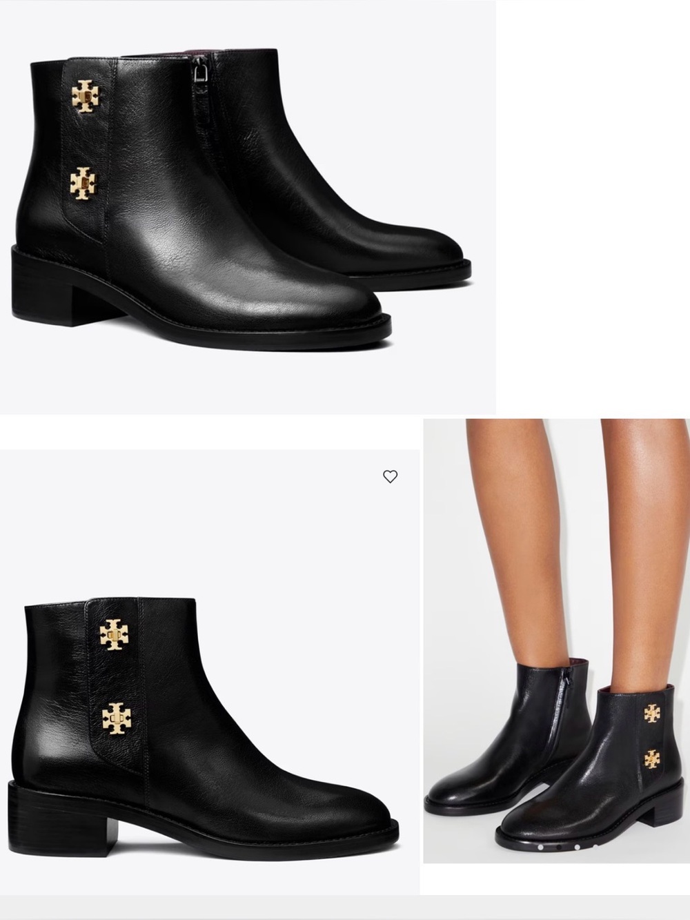 Tory Burch Perfect Black Turnlock Ankle Booties